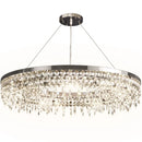 Luxury Crystal LED Chandelier by Axyaa - Elegant Circle Rings Design for Stylish Living Room Decor