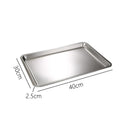 Axyaa Stainless Steel Food Tray for Kitchen Organization and Serving