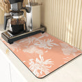 Axyaa Plant Pattern Drying Mat: Kitchen & Table Essential