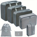 Axyaa 8-Piece Solid Color Travel Packing Cubes Set for Organizing Clothes and Toiletries