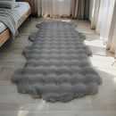 Axyaa Bubble Velvet Rabbit Fur Sofa Cushion Plush Chair Pad Bedroom Rug