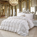 Axyaa White Goose Down Winter Quilt - 100% Cotton, Thick & Warm