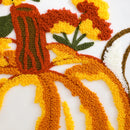 Velvet Pumpkin Embroidery Halloween Pillowcase Set for Axyaa Home Decor