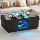 Axyaa LED Rectangle Coffee Table - Modern Centerpiece for Living Spaces