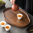 Axyaa Bamboo Wood Retro Tea Tray for Stylish Tea Set Storage