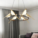 Axyaa Modern Magpie LED Chandelier for Living Room and Bedroom