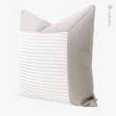 Axyaa Nordic Gray Stitch Pillow for Winery Restaurant, Hotel Sofa, Living Room, Bedroom