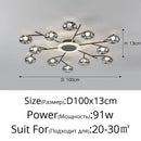 Axyaa Glass Ball Pendant Light Chandelier for Bedroom Living Room Restaurant Lighting