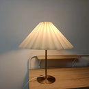 Axya LED Table Lamp with Pleated Lampshade and USB Plug