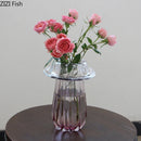 Glass Vase Hydroponics Plant Pots by Axyaa: Elegant Table Decoration for Floral Arrangements