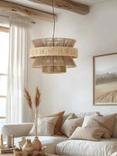 Axyaa Retro Rope Ceiling Chandelier for Kitchen Table Lighting