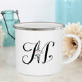 Axyaa Flower Mugs - Creative Enamel Coffee Cups Handle Drinkware for Wedding Gifts