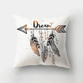Axyaa Cartoon Dogs Feather Print Pillowcase Home Decor Sofa Seat Cushion Cover