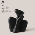Axyaa Nordic Human Body Ceramic Vase for Stylish Home Decor & Flower Display