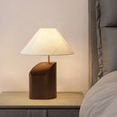 Axyaa Retro Bamboo Table Lamp Solid Wood Design LED Light for Home Decor