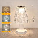 Axyaa Crystal Diamond LED Desk Lamp for Bedroom Office Wedding Night Light