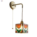 Axyaa Tiffany Glass LED Wall Light for Home & Restaurant - Modern Square Design