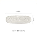 Axyaa Ceramic Ripple Bowl Set for Molecular Cuisine Dining Experience