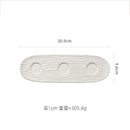 Axyaa Ceramic Ripple Bowl Set for Molecular Cuisine Dining Experience