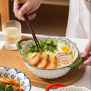 Axyaa Ceramic Soup Bowl with Handle - Large Capacity, Oven-Safe