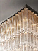 Axyaa Luxury Grand Square Chandelier Pendant Light for Living Room and Restaurant Home Decor