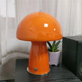 Glass Mushroom Bedside Table Lamp Dimmable Swirl Light for Home Decor by Axyaa