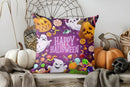 Axyaa Witch Hat & Pumpkin Pattern Pillow Cover for Sofa Bedroom Car