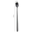 Axyaa Stainless Steel Square Coffee Spoons - Long Handle Dessert Spoons for Kitchen