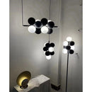 Axyaa Flannelette Ball Chandelier - Modern Nordic Style for Home and Office