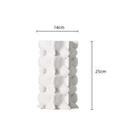 Axyaa Geometric Ceramic Petal Flower Vase Home Decor Ornament