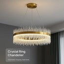 Axyaa Crystal Chandelier: Nordic Light Luxury, Modern & Elegant for Dining Room & Bedroom