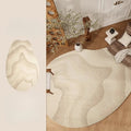 Axyaa Plush Modern Living Room Carpet - Soft, Fluffy, Washable, Thick, Stylish Bedroom Decor Rug
