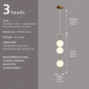 Axyaa Nordic Round Pendant Light for Bedroom, Modern & Simple Design for Restaurant and Bar Counter.