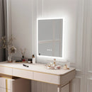 Axyaa Backlit Bathroom Mirror 400x500mm Wall Mounted Vanity Anti-Fog with Light Memory