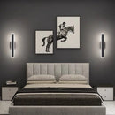 Axyaa Black LED Wall Sconce Modern Home Decor Lamp for Bedroom Living Room