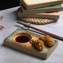 Axyaa Retro Ceramic Sushi & Dipping Plate Set