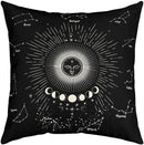 Axyaa Sun Moon Bohemian Sofa Pillowcase - 45x45 Linen Decorative Cover