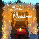 Merry Christmas Neon Sign Wall Art by Axyaa - Perfect Home Bar Decor