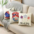 Axyaa Independence Day Pillowcase for Sofa, Car, Office - Creative & Simple Lumbar Cushion Cover