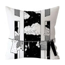 Axyaa Art Pattern Throw Pillow Case for Home Sofa Seat Room Decor