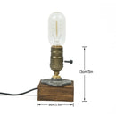 Axyaa Retro Wood Desk Lamp Creative Art Night Light