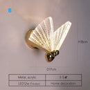 Luxury Gold Butterfly LED Wall Sconce by Axyaa - Bedroom & Living Room Lighting