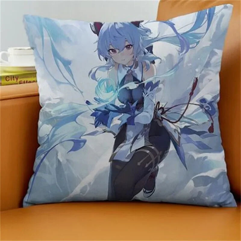 Axyaa Gan Rain Anime Cushion Cover for Stylish Home Decor