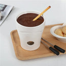 Axyaa Mini Fondue Maker Set Butter Melter Chocolate Cheese Pot Warmer Kit
