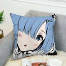 Axyaa Anime Pillow Cover 40x40 Decorative Cushion Covers for Home Sofa