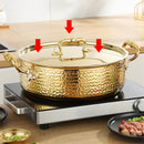 Axya 3-Layer Steel Soup Pot Double Flavor Hot Pot Stainless Steel Commercial Grade