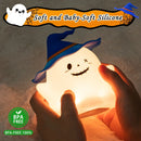 Axyaa RGB Ghost Night Light Rechargeable Lamp for Kids - Cute Halloween Desktop Decor