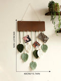 Axyaa Handmade Macrame Leaves Wall Hanging - Boho Home Decor