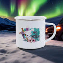 Axyaa Rainbow Enamel Dwarf Mug Set for BBQ Party, Easter & Breakfast.