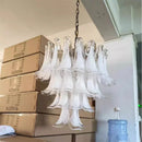 Axyaa Vintage Murano Flower Petal Chandelier for Living Room and Bedroom